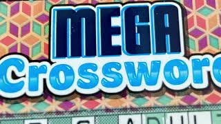 Mega Crossword 5 scratchers scratchcards scratchofftickets [upl. by Anipsed]