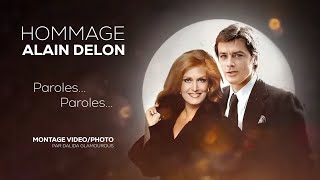 Dalida et Alain Delon  Paroles… Paroles… Hommage [upl. by Kcarb188]