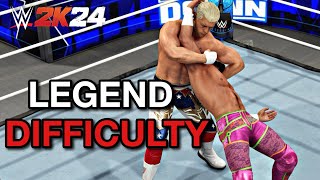 I Played a Gauntlet Match in Legend Difficulty WWE 2K24 [upl. by Arraes]