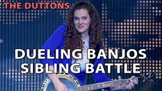 Dueling Banjos  On Stage Battle of the Banjos duttontv branson duttonmusic [upl. by Ainivad]