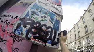 Graffiti Tagging mission 8 Px30 and correction pen tagging around Paris markers stickers [upl. by Inaboy]