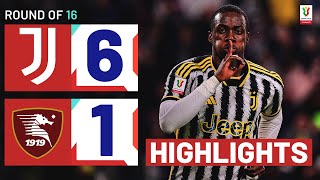 JUVENTUSSALERNITANA 61  HIGHLIGHTS  Juve are unstoppable  Coppa Italia Frecciarossa 202324 [upl. by Onit207]