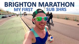 BRIGHTON MARATHON 2023  MY FIRST SUB 3 HR RACE [upl. by Nickerson]