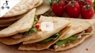 Authentic Piadina Recipe Italian Flatbread [upl. by Aitel]