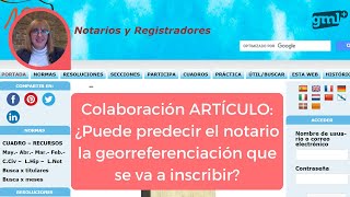 Presentación😊 del ARTÍCULO📝 de la página NOTARIOS Y REGISTRADORES💼 [upl. by Nujra]