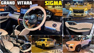 2024 Grand Vitara Sigma Interior Modified ✅ Grand Vitara Sigma Base To Top Modification ✅ [upl. by Aknahs]