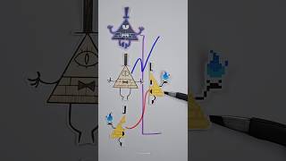 Gravity Falls line matching puzzle shorts viral art craft [upl. by Westberg]