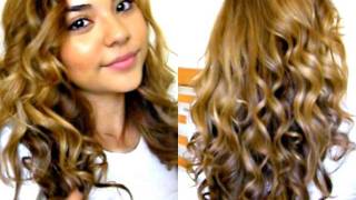 Bouncy Curls Tutorial  Remington Curling Wand DEMO [upl. by Eiramanel177]