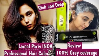 Loreal Paris Professional Hair colour INOA  Review [upl. by Eggett]