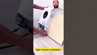 How to install a Solar Inverter Connection Wiring Diagram solarsystem solarelectric electrical [upl. by Anaira]