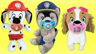 Juguetes paw patrol españolchupetes para bebes cachorros de patrulla caninaNuevo capitulo 2018 [upl. by Behn65]