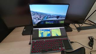 Microsoft Flight Simulator 2020 Multiple Monitor on ASUS ROG Zephyrus G550 Duo [upl. by Amias]