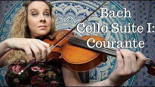 Bach Cello Suite 1 Courante Viola [upl. by Aratahs]