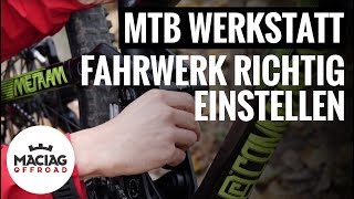 MTB Fahrwerk einstellen  Tutorial  Maciag Offroad Mountainbike Werkstatt [upl. by Lash583]