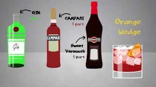 The Negroni  Cocktail Recipes Animated [upl. by Egan]