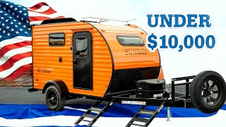 10 Mini Camper Trailers American Made and UNDER 10000 [upl. by Holub582]