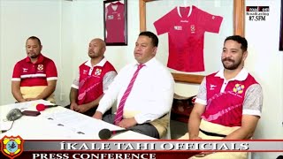 ‘Ikale Tahi Team Annoucement 🇹🇴 Kingdom of Tonga Rugby Union Officials Press Conference [upl. by Ellissa791]