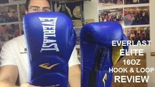 Everlast Elite Boxing Training Gloves 16oz Hook amp Loop review by ratethisgear [upl. by Fellner]