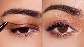 HOODED EYES Pro Tip Using Smoked Puppy Liner To Enhance Eyes [upl. by Ewolram]