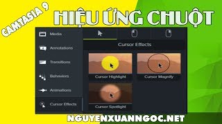 Hướng dẫn Camtasia 9  Cách dùng hiệu ứng con trỏ chuột trong video bằng camtasia 9 [upl. by Nyret]