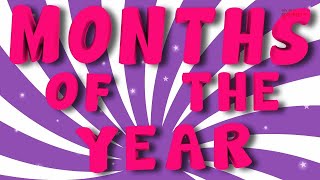 Months Of The Year  12 Months Names  Kids Rhymes [upl. by Orms]