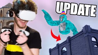 Tilted Towers in the New Gorilla Tag VR UPDATE Oculus Quest 2 [upl. by Doll]