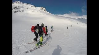 Scialpinismo sullo Wyssbodehorn 2623 mt da Egga sul Passo del Sempione Svizzera  180218 [upl. by Anigroeg]