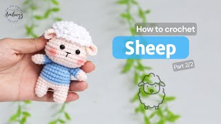 529  Sheep Amigurumi 22  Crochet Animal  Amigurumi Beginners Tutorial  Amibuzz [upl. by Alicirp]