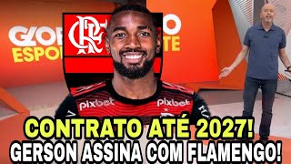 FLAMENGO CONTRATA GERSON NOVO REFORÇO DO MENGÃO PARA 2023 [upl. by Nolyar]