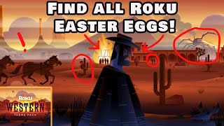 Western Movie Easter Eggs  Roku Western Theme Screensaver 1 hour [upl. by Nolyad]