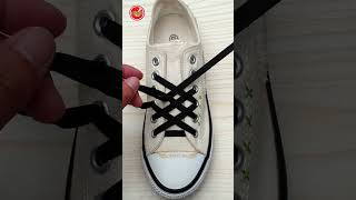 New Shoelace Fashion How To Tie Shoelaces Shoe Lacing Styles Shoelaces Shorts [upl. by Yruj]