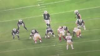 Brian Baldinger Breaks down tape on Raiders Qb Jarrett Stidham Vs the 49ers [upl. by Whiffen]