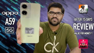 Oppo A59 5G Review After 15 Days Of Usage  Honest Review  HINDI 🔥 [upl. by Sherri]