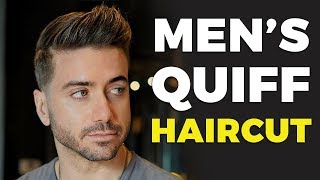 MENS QUIFF HAIRCUT amp HAIRSTYLE 2019  Alex Costa ft Daniel Alfonso [upl. by Yrocej]