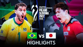 LEGENDARY MATCH  JAPAN vs BRAZIL  Mens Volleyball World Championship 2022 [upl. by Nifled]