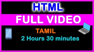 HTML tutorial full video tamil  HTML full course tamil  HTML tutorial beginners in tamilhtml [upl. by Ttocserp]