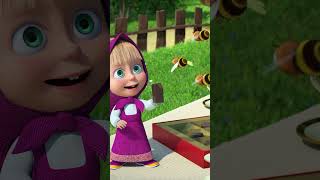 Even bees love chocolate 💖🍫 Wellbeeing MashaAndTheBear Shorts cartoonforkids kids [upl. by Initsed175]