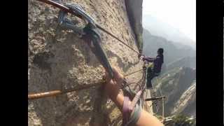 Huashan Cliffside plank path [upl. by Khichabia]