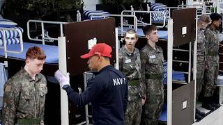 British Students join Korean Navy Boot Camp Day 1 [upl. by Mullac531]