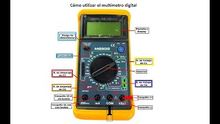 Cómo utilizar el multímetro digital [upl. by Imeon]