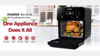 Nuwave Brio 155Qt Air Fryer Rotisserie Oven  Best Rotisserie Oven  Rotisserie Oven [upl. by Lita]