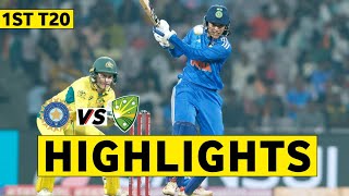 India Women vs Australia Women 1st T20 Highlights 2024  INDW vs AUSW 1st T20 2024 Highlights [upl. by Yerd195]