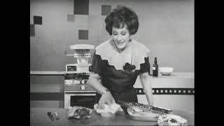 Cooking Casseroles and Roasts with Fanny Cradock 1965  BBC [upl. by Orpha]