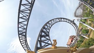 Gerstlauer Launch Infinity Coaster Karacho Erlebnispark Tripsdrill 2023 POV Onride 2 [upl. by Damahom]