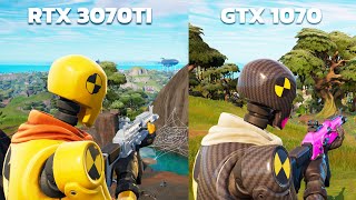 RTX 3070 TI VS GTX 1070 FORTNITE [upl. by Leen]