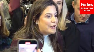 WATCH Elise Stefanik Speaks To Reporters In New Hampshire At Trumps Campaign Headquarters [upl. by Derdlim]