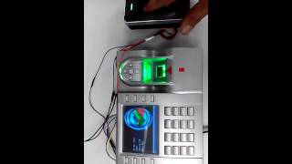 AMC How to connect FR1200 to iclock 580 fingerprint door access system [upl. by Ised464]