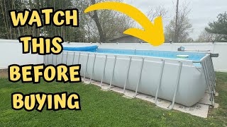 Quick Review of Bestway Power Steel 31x16x52 Rectangular Metal Frame Above Ground Swimming Pool [upl. by Chucho]