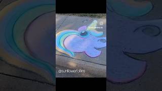 Chalk a Rainbow Unicorn with Us rainbow unicorn chalkart [upl. by Noraed]