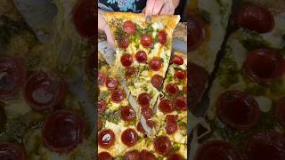 The PESTO PEPPERONI HOT HONEY PIZZA from Frank amp Danny’s Pizza on Staten Island NYC DEVOURPOWER [upl. by Lawton244]